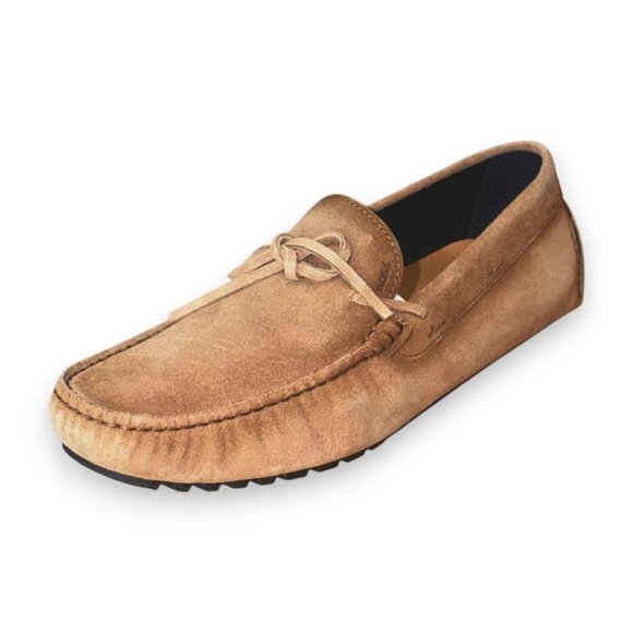BOSS Driver Mocc Men's Loafers Beige Genuine Leather US 8 | EU 41 MSRP $299 - Picture 1 of 5